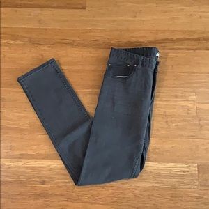 Straight leg five four gray wash jeans